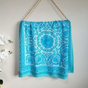 Versace Baroque Print Silk Scarf